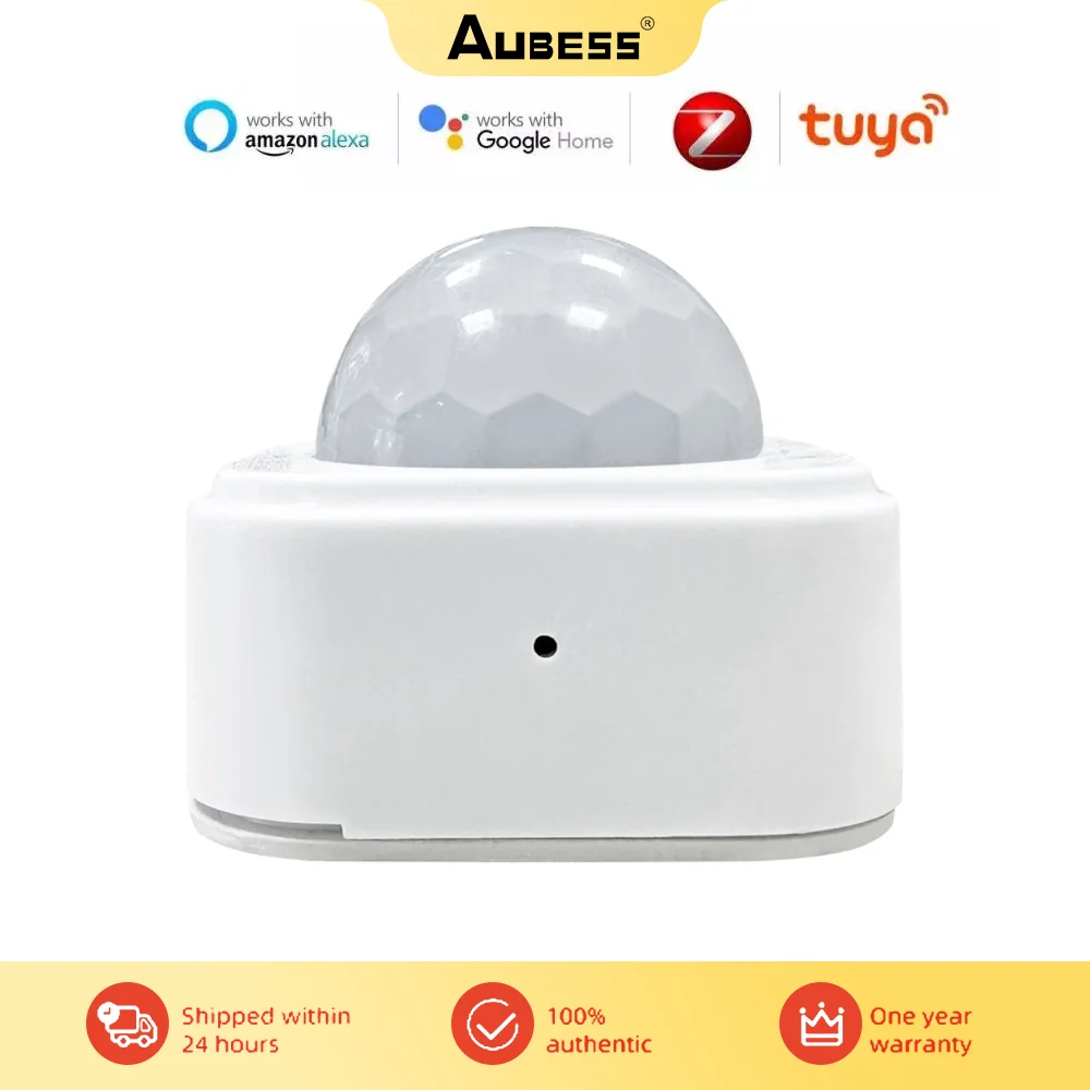 2024 New Tuya Zigbee PIR Sensor Mobile APP Remote Alarm Security Protection Detector Smart Home For Alexa Google Home