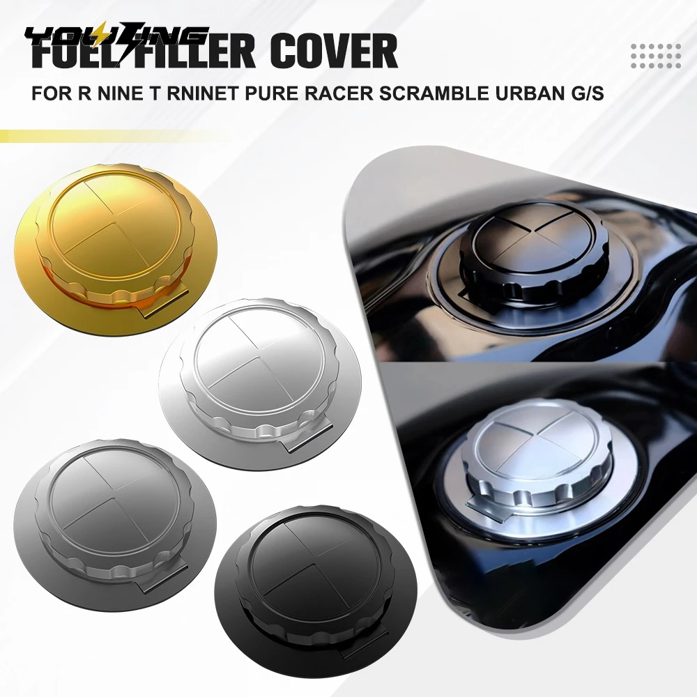

CNC Aluminum For BMW R NINE T Racer NINET Pure RNINET Scramble R9T Urban G/S Motorcycle Accessories Fuel Tank Cover Oil Box Cap