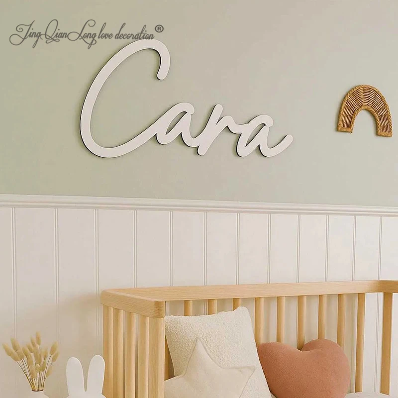 

Custom Wooden Name Sign Nursery Wall Decor Baby Namet