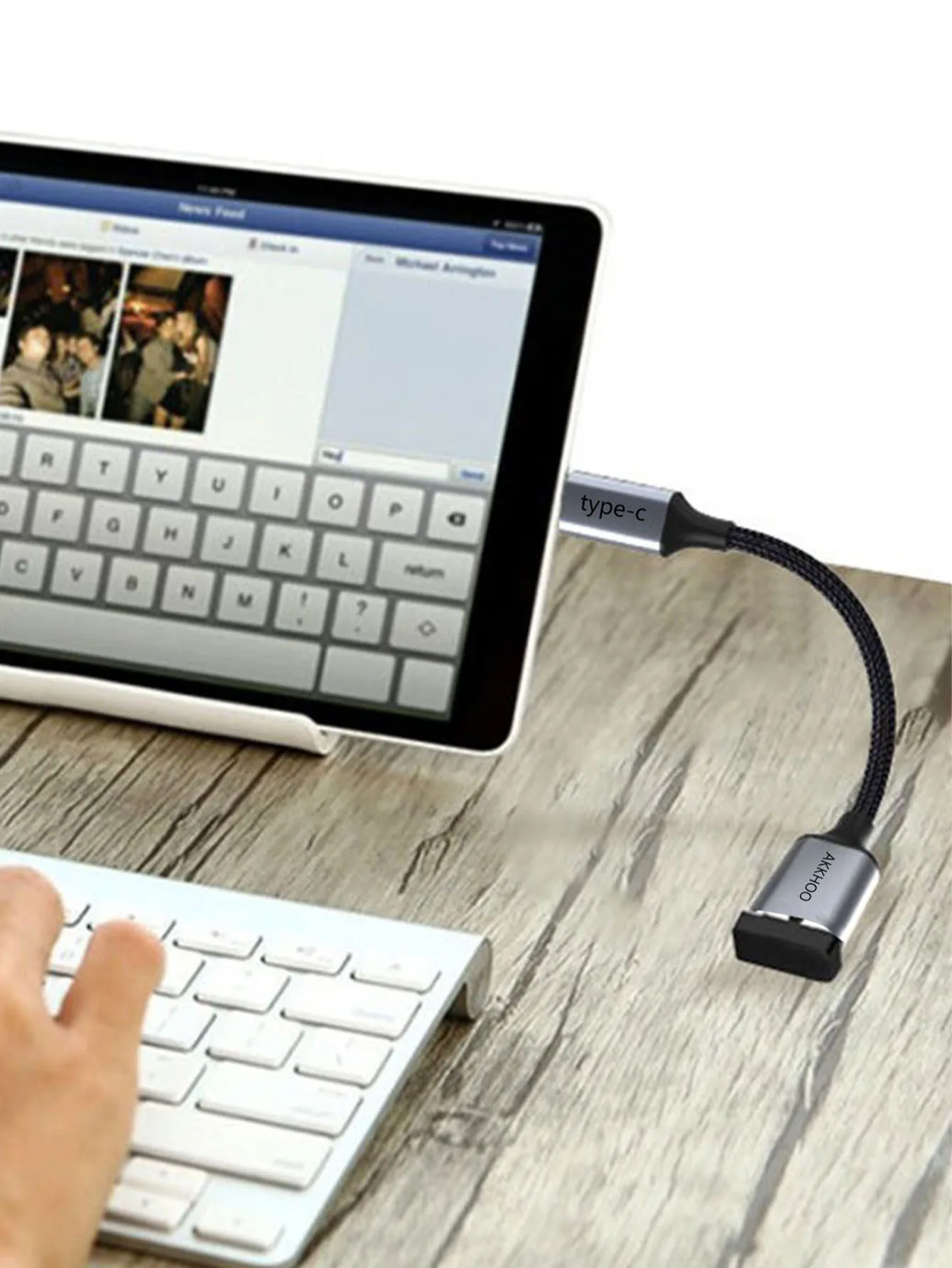OTG adapter - Type-C to USB 3.0, for connecting USB drives, suitable for mobile phones and tablets
