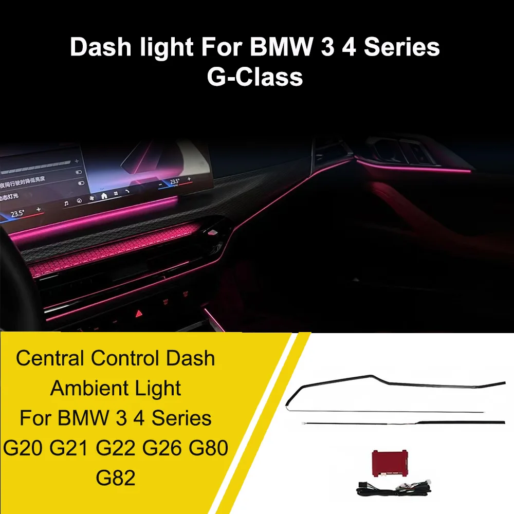 For BMW 3 Series 4 Series G20 G21 G22 G26 G80 Center console Dash ambient light LED decorative lights in the car Ambient light