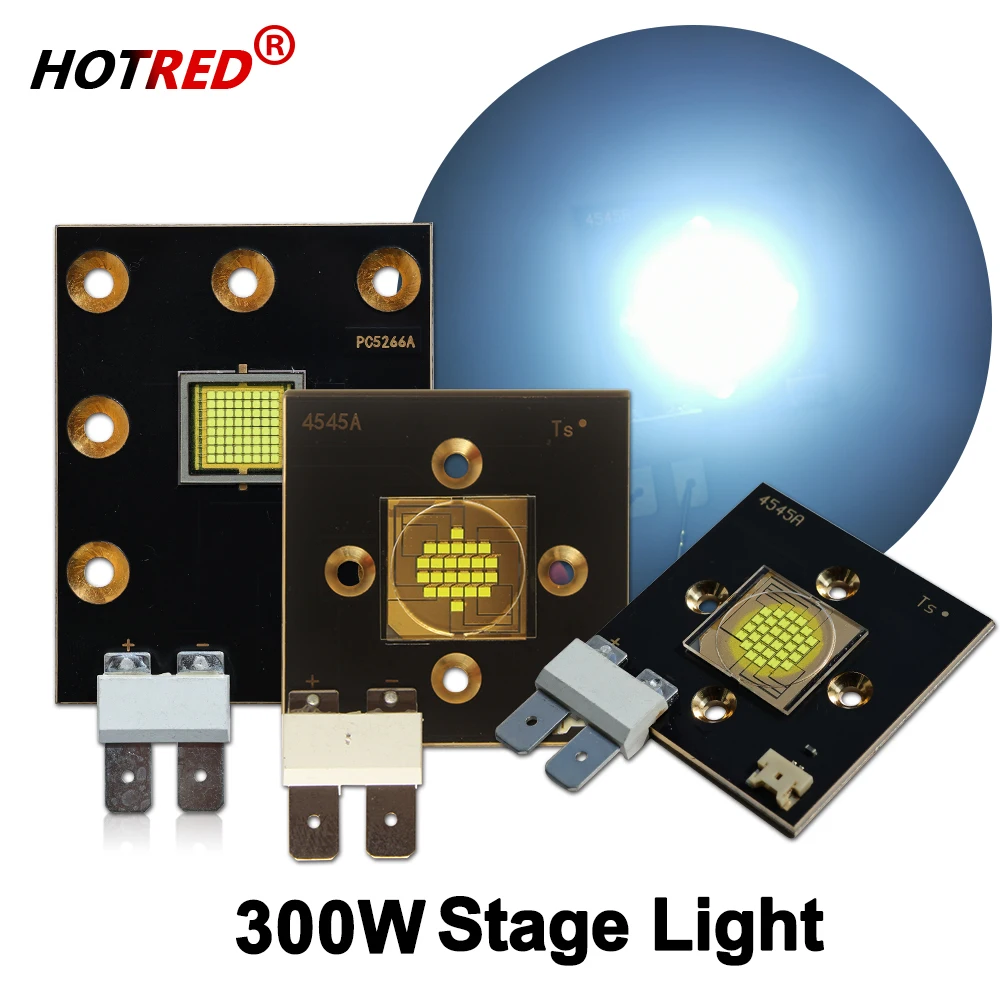 LED 300W DC12V 24V 30V 36V High Power LED Stage Light Chip Cold White8000-8500K For Moving Head Disco Lamp Projector Accessories