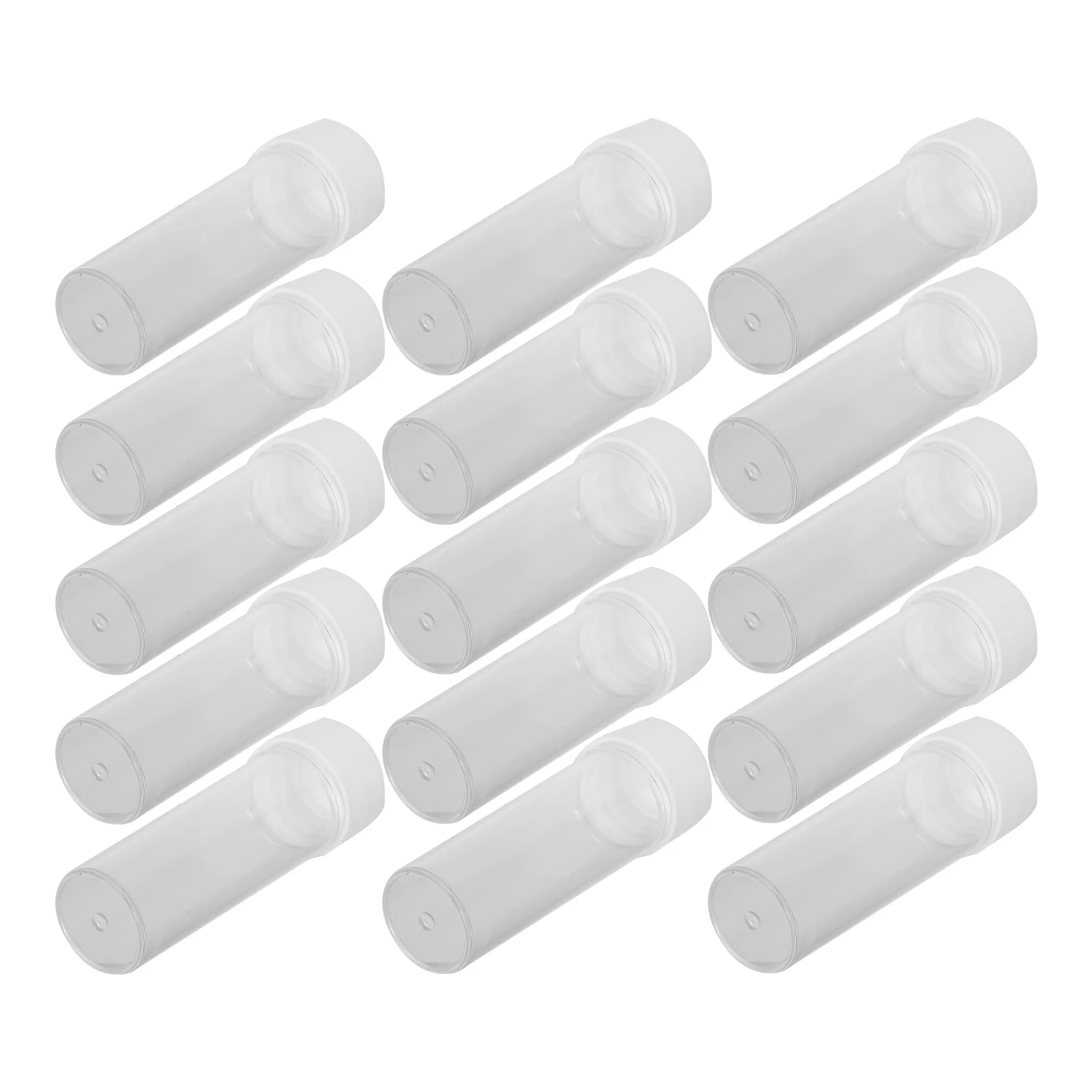 

20 Pcs Culture Tube Laboratory Containers Mini Test Tubes Sampling Sample Plastic Storage Clear