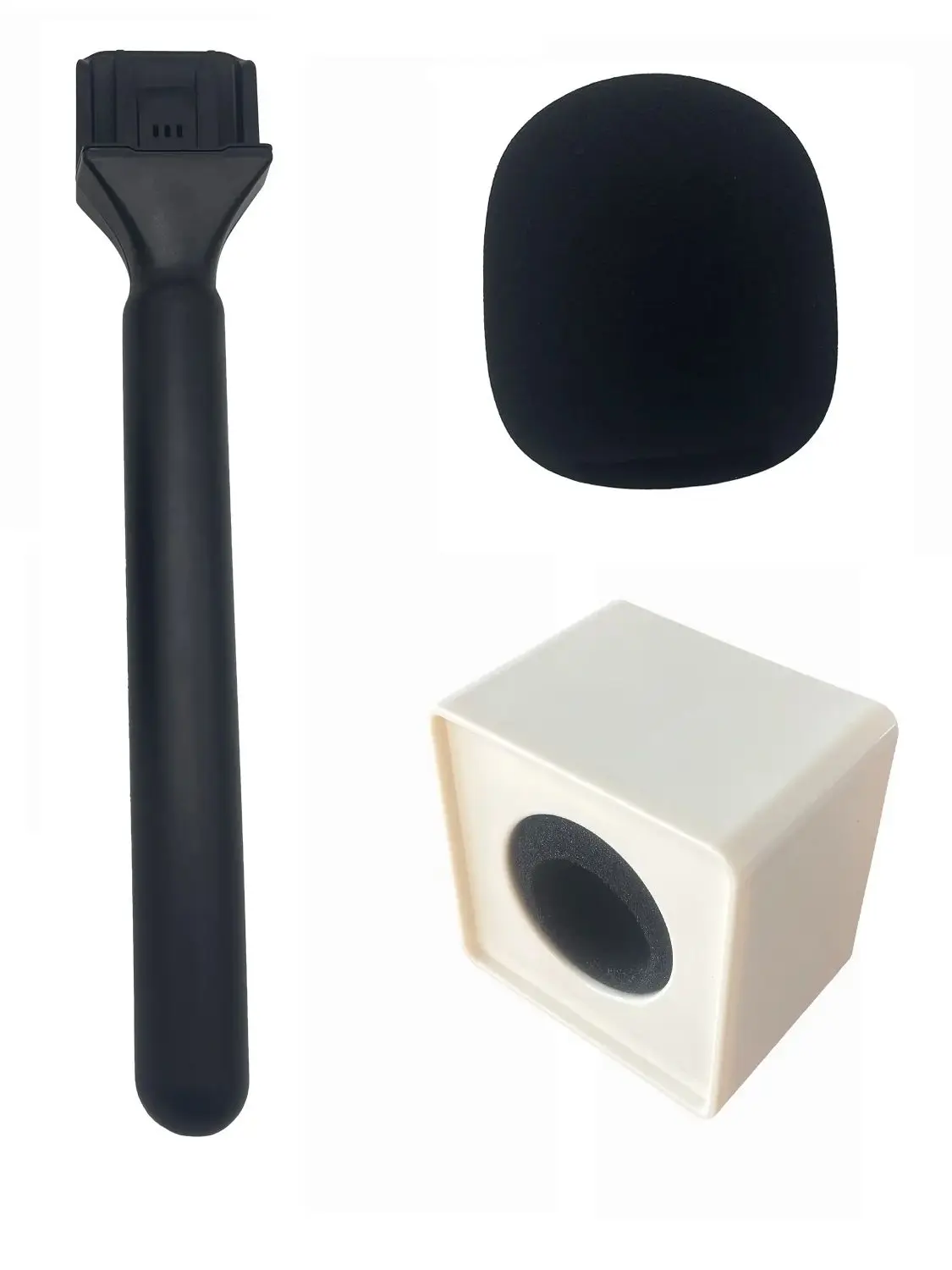 Adaptador de mano con micrófono para grabación de vídeo, entrevista de TV con logotipo personalizado, para Rode Wireless Go Goii/DJI Mic/Relacart, micrófono inalámbrico