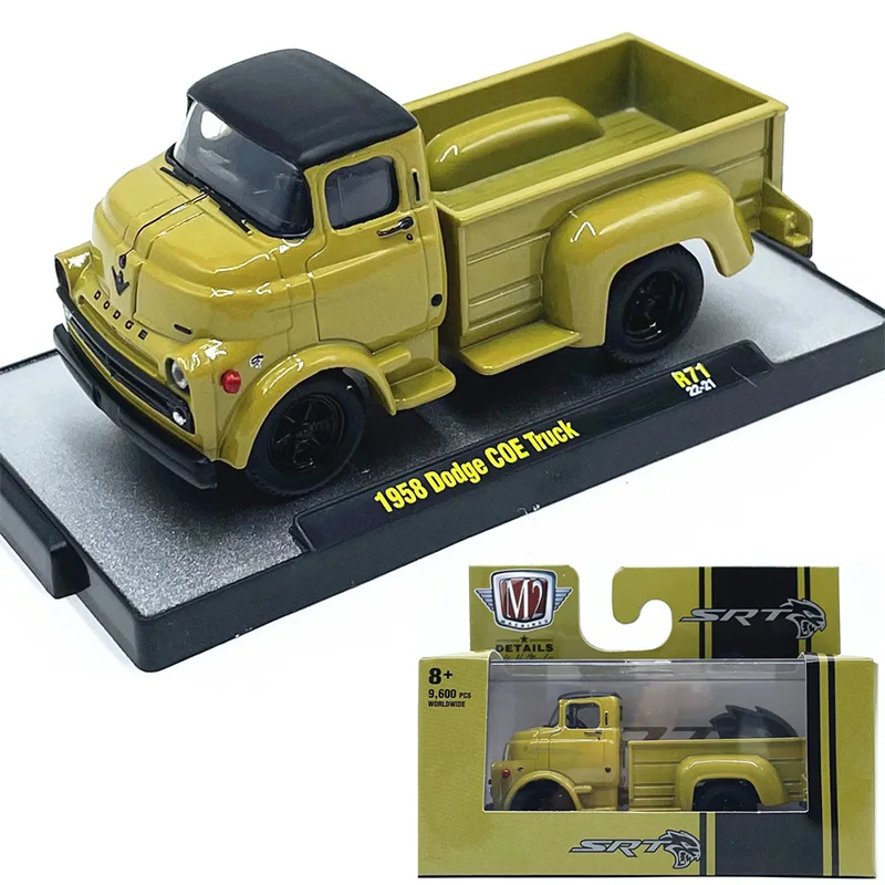 

1:64M2 Модель автомобиля 1958 года Моделирование грузовика из сплава Коллекция моделей автомобилей Украшения с упаковкой