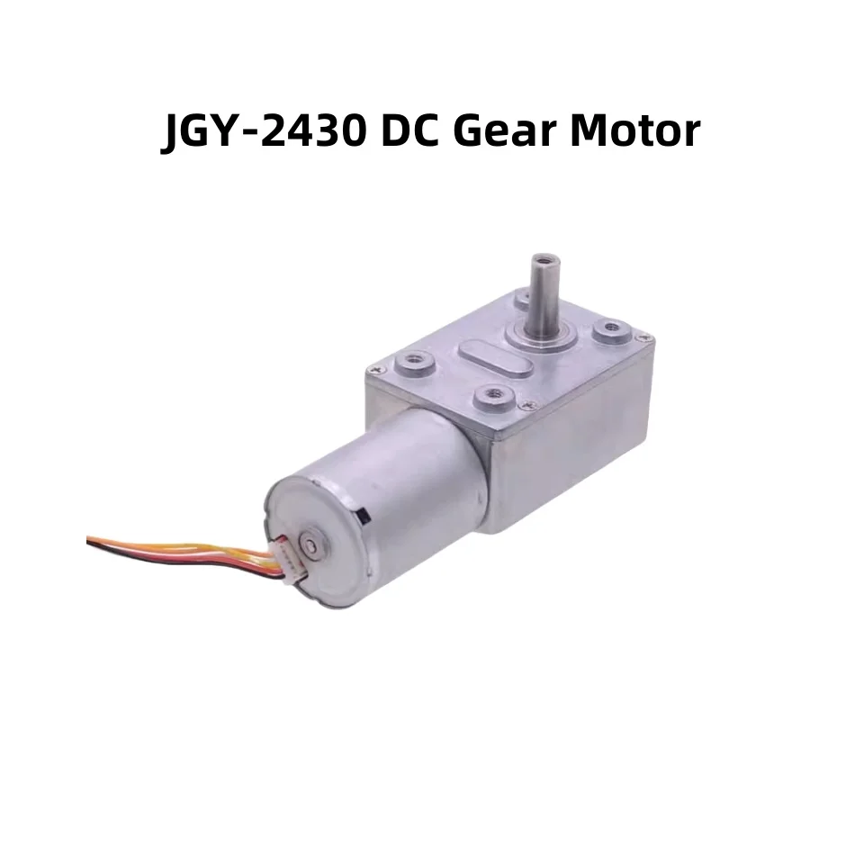 12V24V JGY-2430 DC Worm Gear Motor Brushless Self-locking Adjustable Speed Low Noise Long Life DIY Model Toy Home Appliances