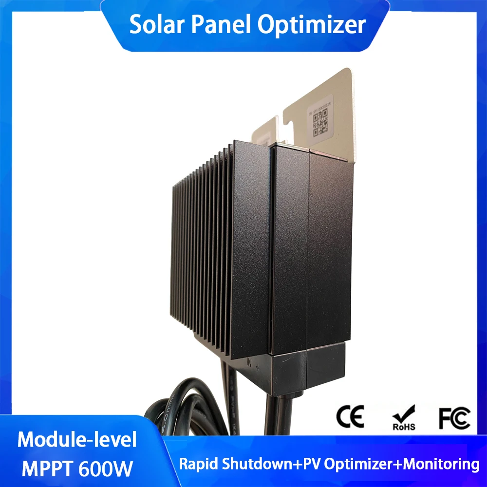 MPPT Solar Module Optimizer 600W 15A 70V Input PV Power Optimizer Monitoring Overvoltage protection, overheat protection