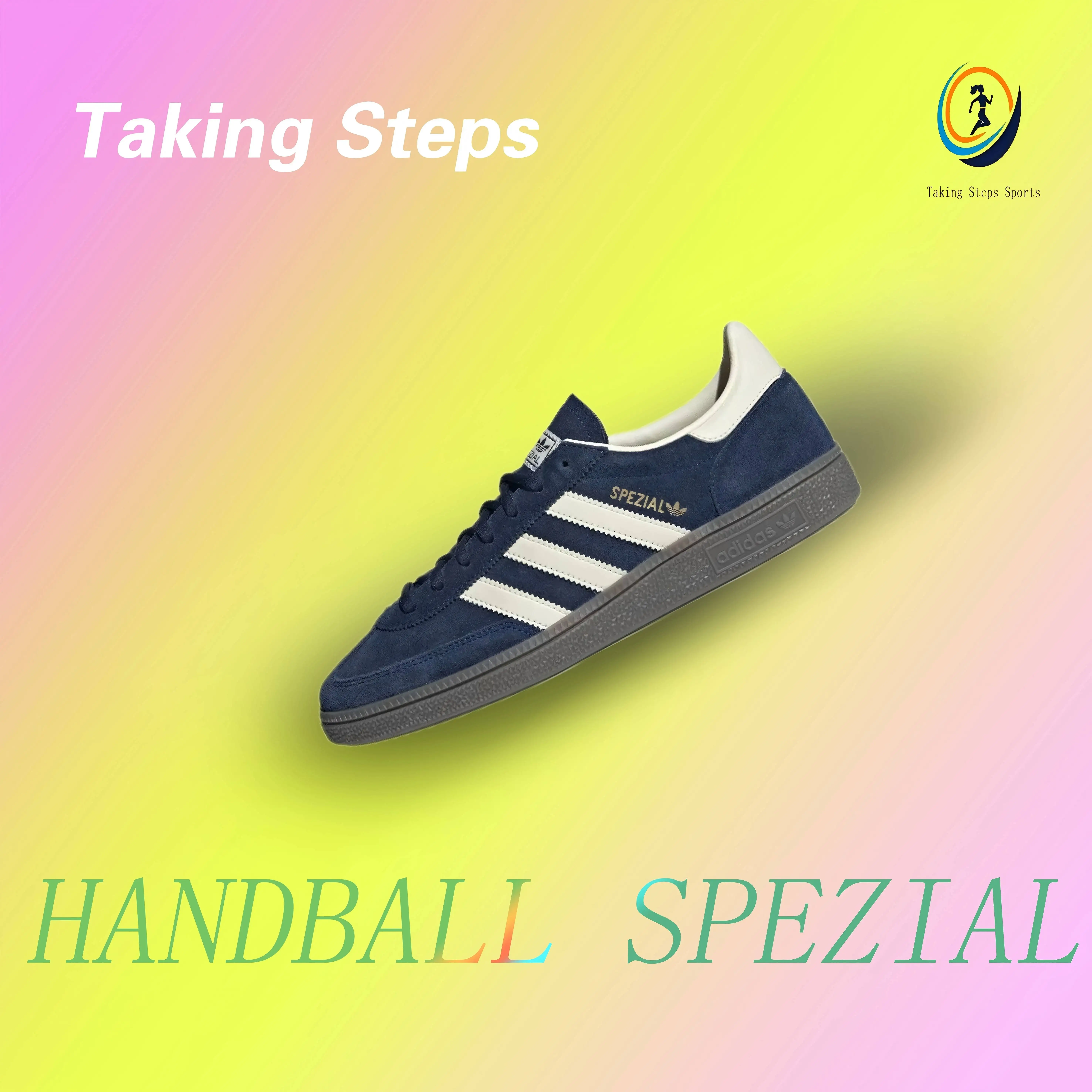 Adidas Originals HANDBALL SPEZIAL cómodos, ligeros, informales, pantalones cortos bajos, azul, estilos para hombres y mujeres