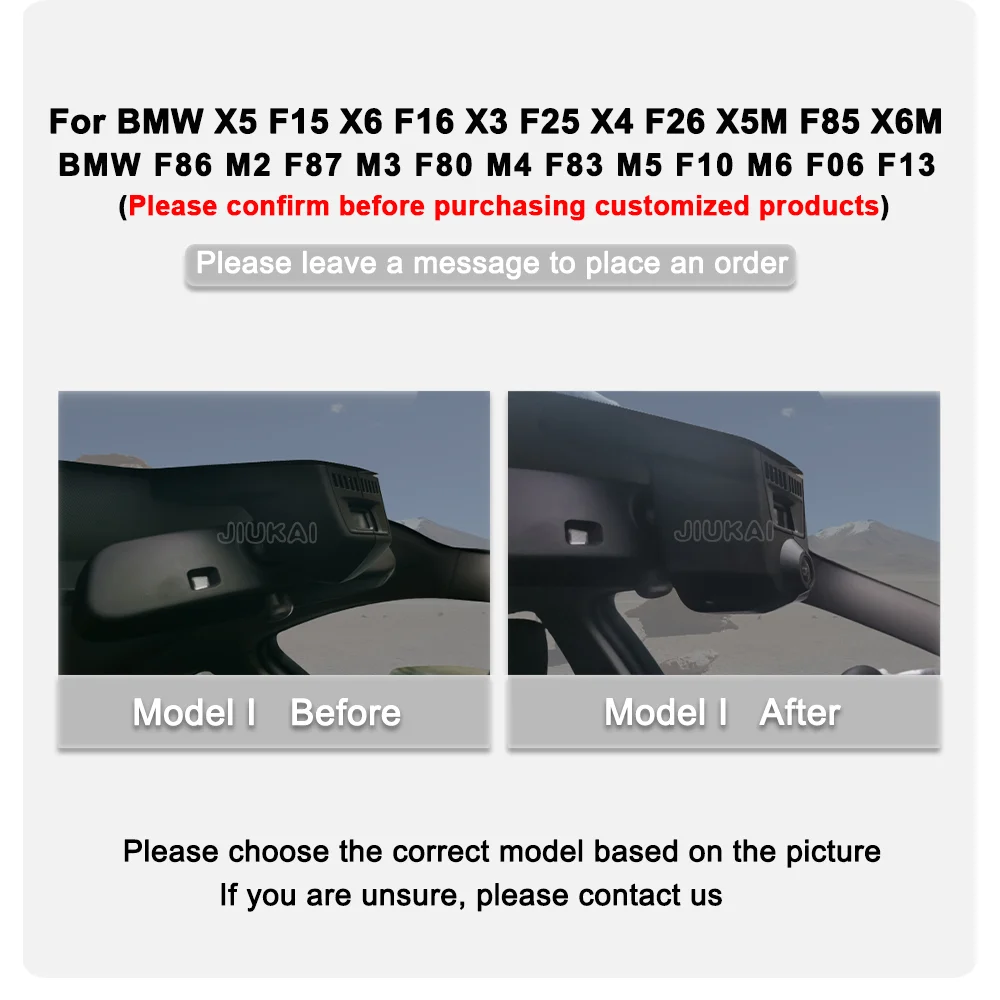 Customized 4K HD DashCam For BMW X5 F15 X6 F16 X3 F25 X4 F26 X5M F85 X6M F86 m2 f87 m3 f80 m4 f83 m5 f10 m6 f06 f13 WIFI Car Dvr