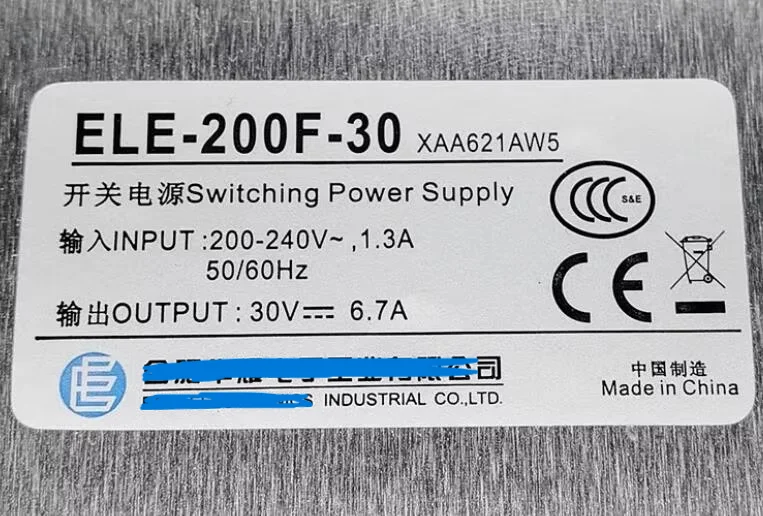 ELE-200F-30 ELE-200F-30S XAA621AW5 DAA621AG5 Lift Switching Power Supply
