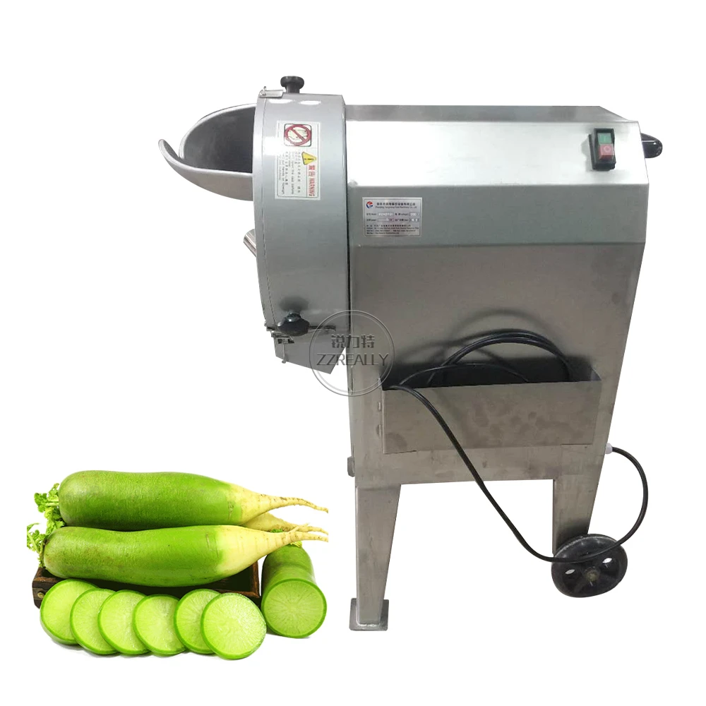 Industrial Fully Automatic Potato  Radish  Spinach Bulb Type Fruit  And Vegetable Cutting Machine