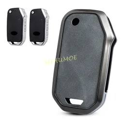Metal Leather Flip Key Fob Case Cover For Kia Forte Optima Sorento K3 K5 Soul Seltos Ceed Cerato Niro LX 2022 2023 2024 2025