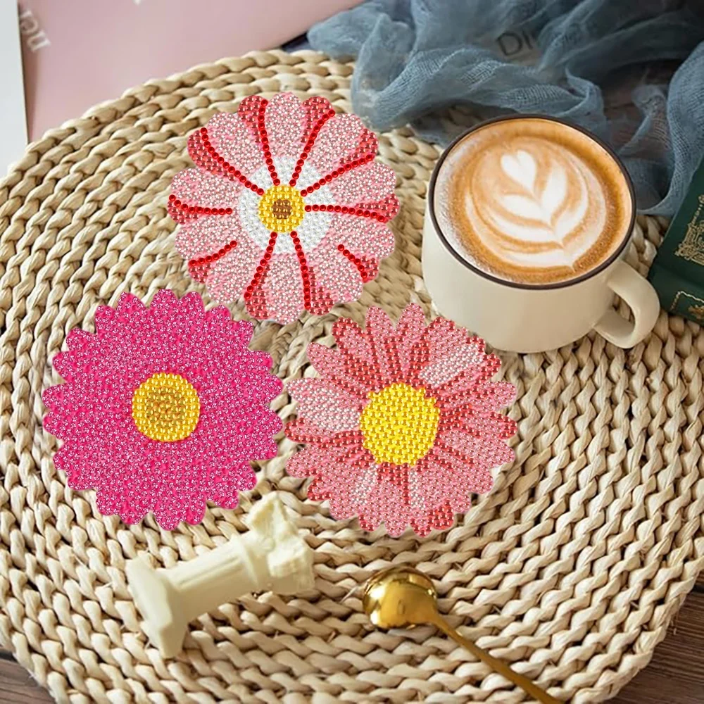 8-teiliges Set/Diamant-Mal-Unt – Resin Art Coasters Bewertung und Preis