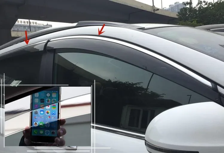 

For Mitsubishi ASX 2013-2019 window rainshield rain eyebrow rainproof and breathable decoration protection car accessories