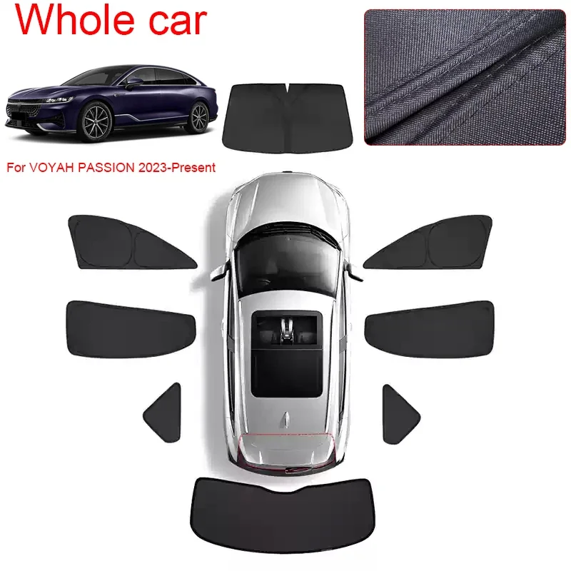

For VOYAH PASSION 2023-Present Car Dedicated Privacy Curtain Window Sunshade Anti-UV Heat Insulation Protect Cover Accessory