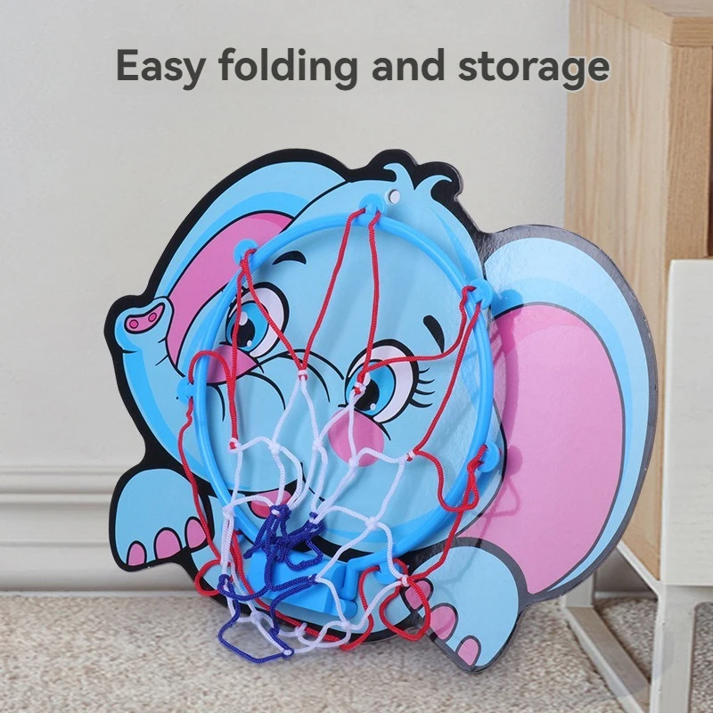 1 szt. Stojak do koszykówki dla dzieci zabawki sportowe zestaw obręczy do koszykówki Cartoon kreatywne zwierzęta dziecięce wiszące przenośne zabawki na zewnątrz