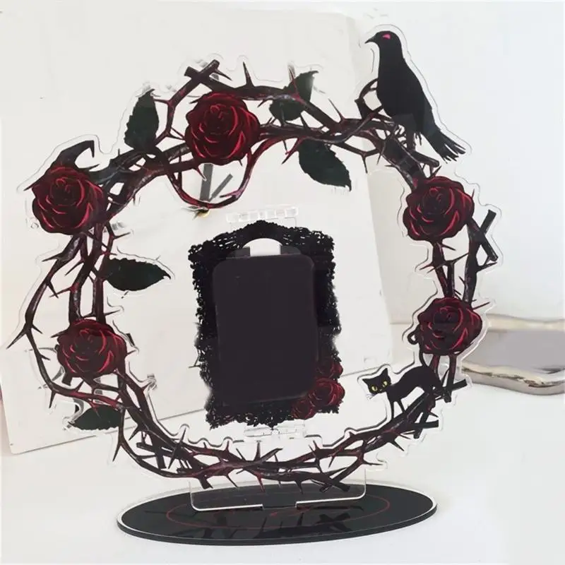 P9FE ROSE ROSE ROSITINT FAME FRAME STRIPTOP DISTRED حامل بطاقة أكريليك حامل أكريليك مناسب للاستخدام في المنزل أو المكتب