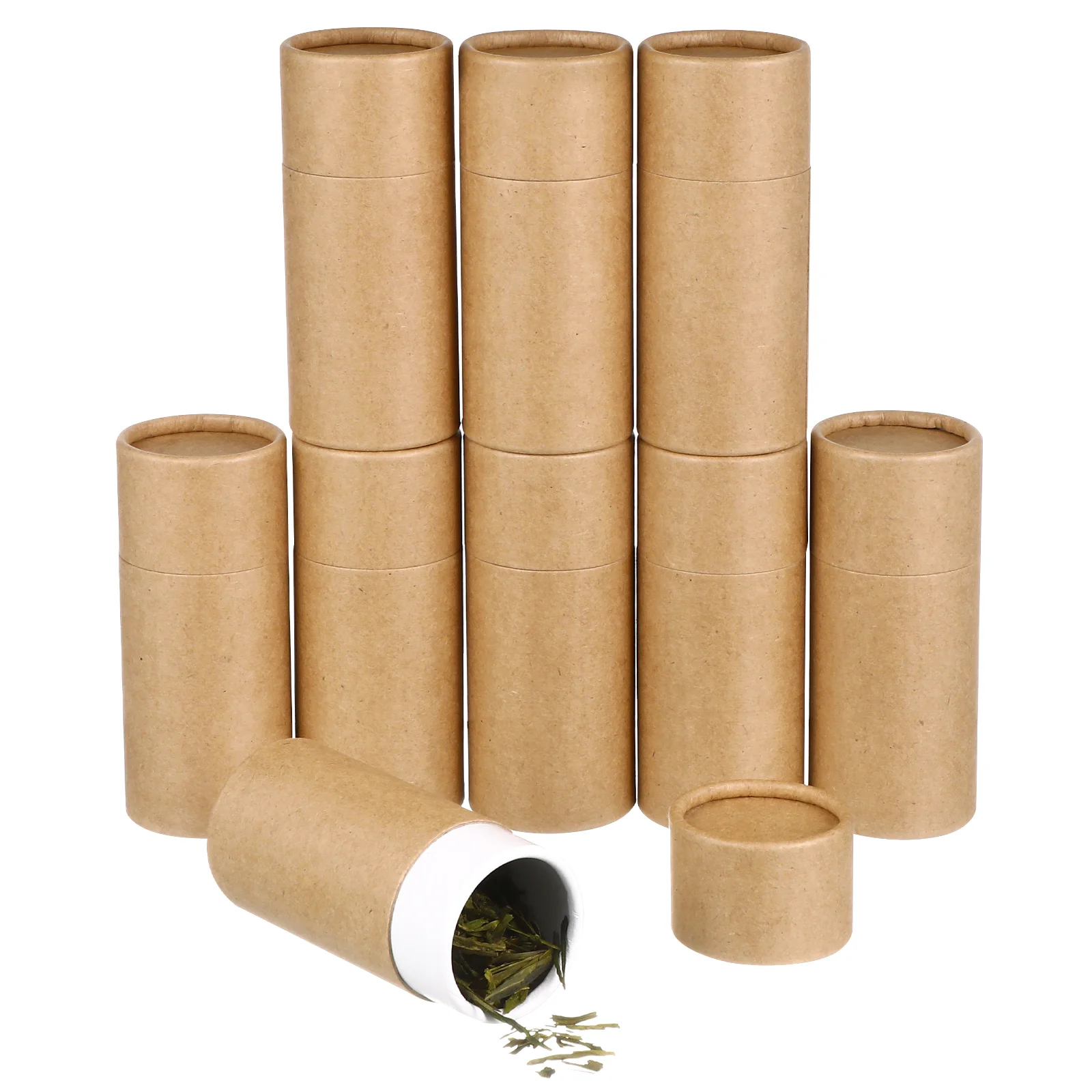 

10 Pcs Mug Essential Oil Bottle Paper Tube Box Travel Cardboard Boxes Tubes Face Mounting Mesh for Bottles Container