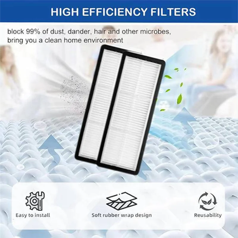 ABVI-25PCS Brush HEPA Filter Mop Cloth Dust Bag For Roborock QV 35A/QV 35S/QR 798/QR 598 Vacuum Cleaner Accessories Kit