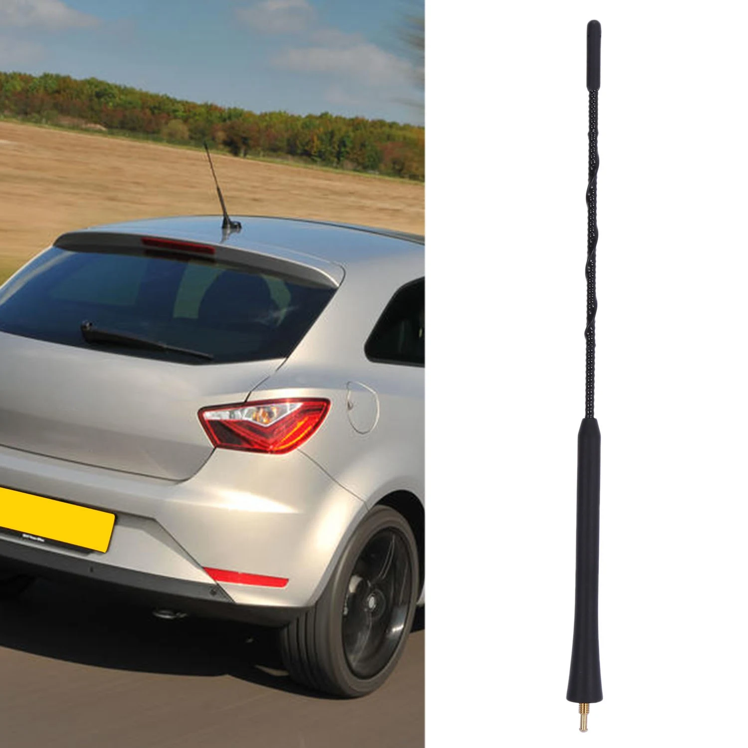 30 Cm Short Rod Antenna for Seat Ibiza 6L 6J Leon 1M 1P Skoda Altea 5P