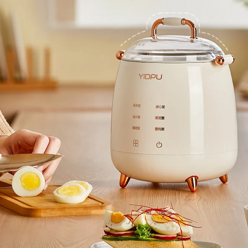 400W Smart Egg Cooker 12h Reservation Breakfast Machine Home Multi-function Pot Fully Automatic Egg Steaming Pot Auto Power Off