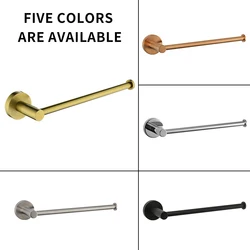 Bathroom Accessory Hand Towel Holder Rose Gold Paper Towel Ring Stainless Steel Bathroom Hardware Chrome Black Brushed Gold