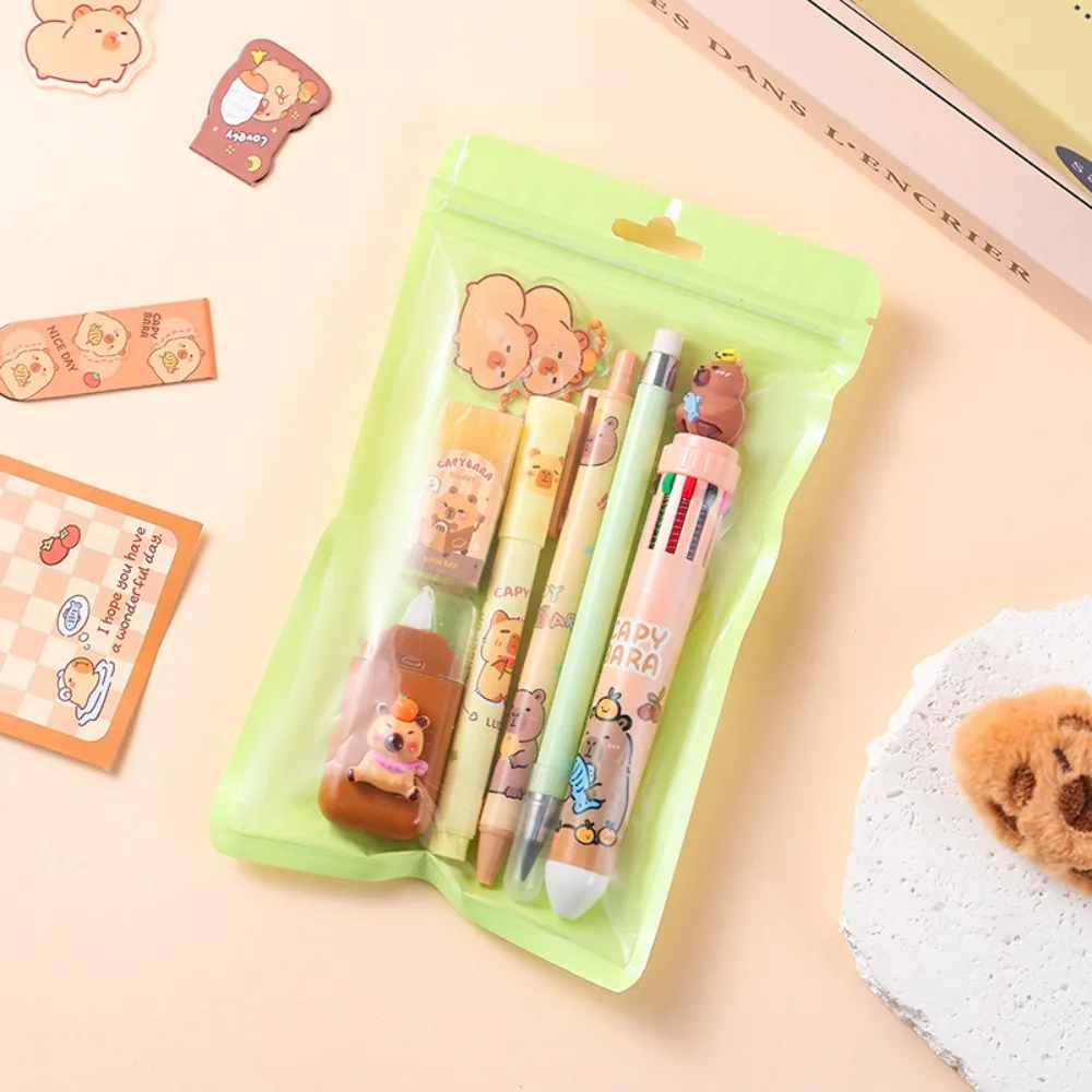 

INS 7-в-1 канцелярский набор, набор масляных медведей, гелевая ручка, портативный маркер, подарок