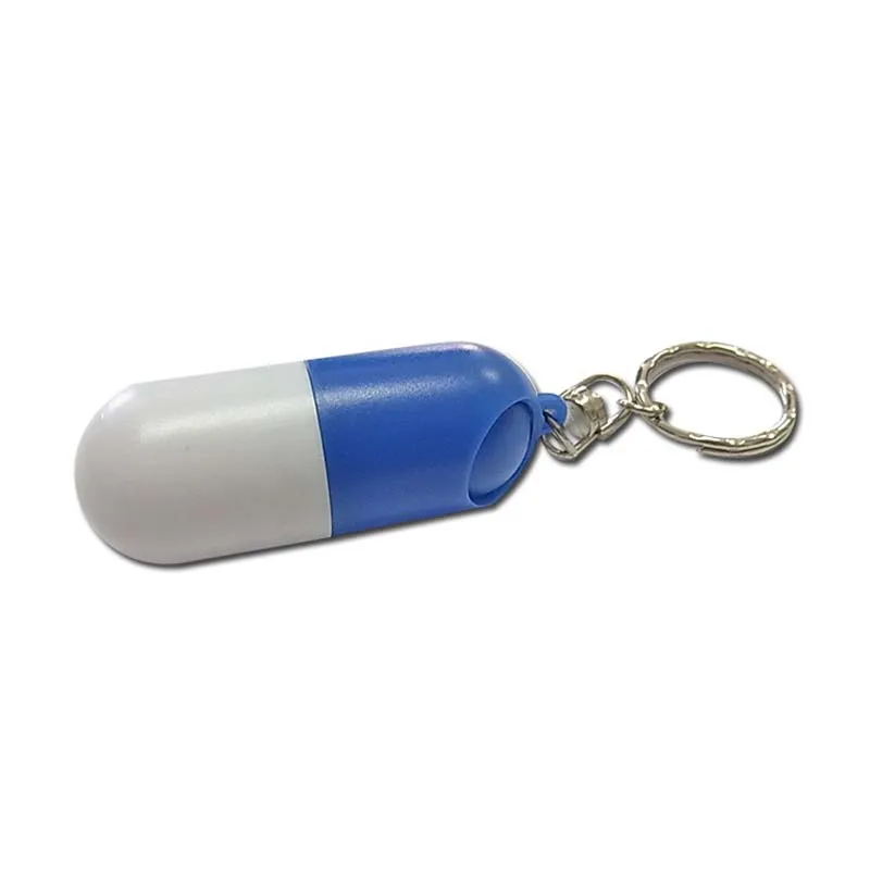 Mini Portable Aluminum  Pill Bottle Cartridge Keychain Outdoor Waterproof Sealed Medicine Jar Pill Box Pill Cartridge