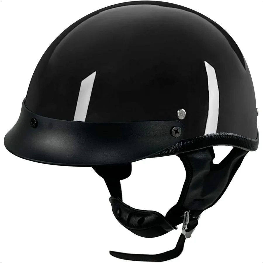

Half Motorcycle Helmets Retro Style Half Helmet Classic Design Motorcycle Helmet for Urban Rides DOT Appd