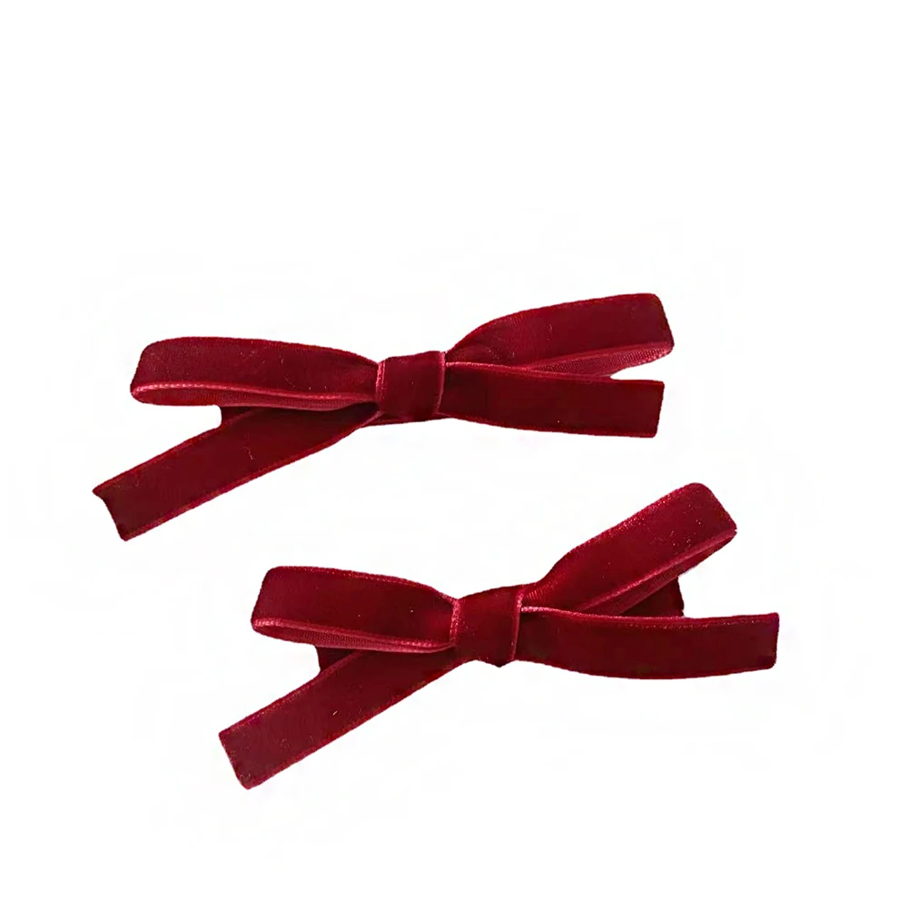 hair Clip Velvet Set Woem And Girl Duckbill Clip bow Hair Accessories Cute Hair Pin Headwear