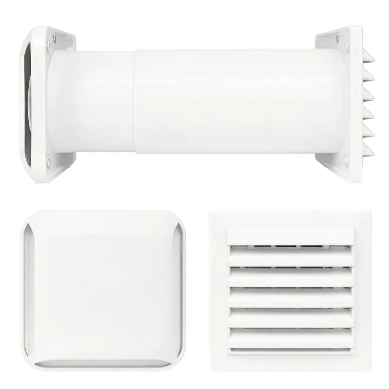 Rainproof Wall Vent Cover Wind Cap Ventilator with Filter Press Type Air Outlet for Outdoor Ventilation