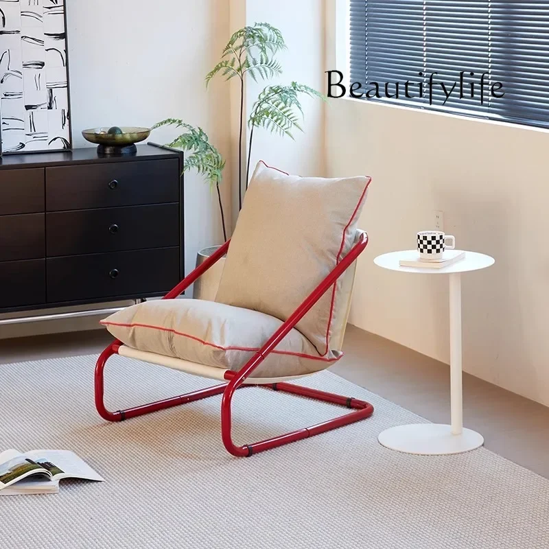 

1 Armchair Household Small Apartment Living Room Balcony Reading Lazy Sofa Striped Leisure Single Chair
