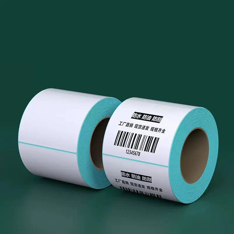 Thermal Label Sticker Paper Supermarket Price Blank Barcode Label Direct Print Waterproof Print Supplies 800pcs/Roll Adhesive