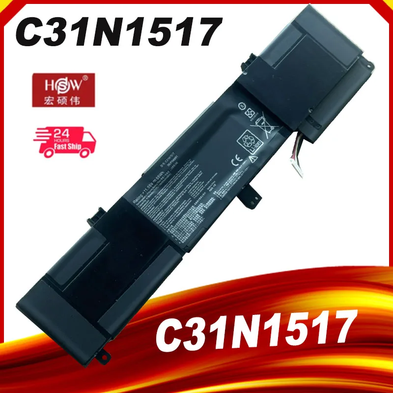 C31N1517 Laptop Battery for Asus VivoBook Flip DW009T DW235T TP301 TP301U TP301UA-DW009R Q304 Q304U Q304UA TP301UA65 11.55V 55WH