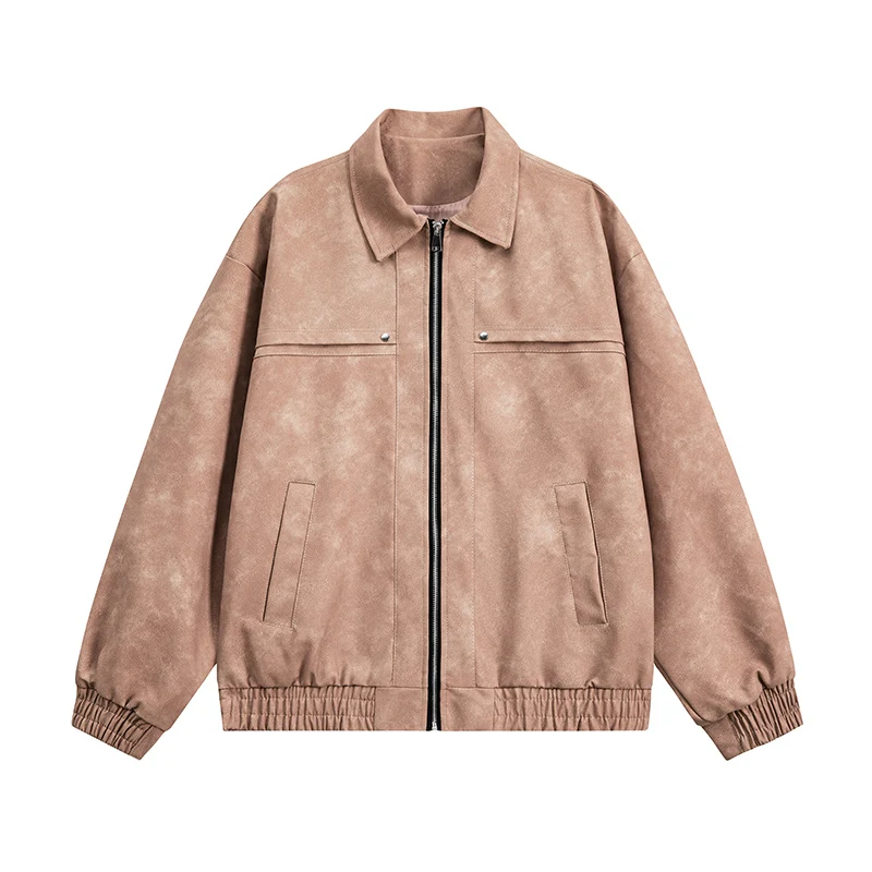 

Men's Pink Faux Leather Baseball Jacket | Unisex Couple Style Biker Jacket | Premium Quality Vegan Leather Coat