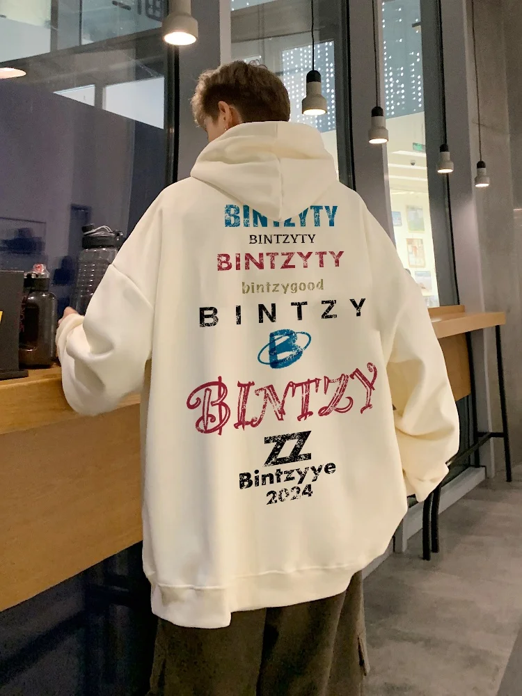 

Мужская толстовка с капюшоном, весенне-осенняя, в американском ретро-стиле, с буквенным принтом, плотная, износостойкая, повседневная одежда