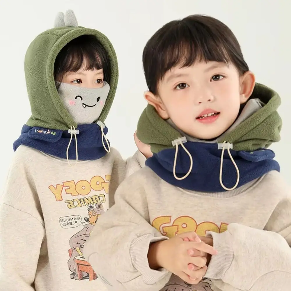 

Super Cute 3 in 1 Cute Winter Hats Mask&Scarf Soft Cartoon Balaclava Hat Breathable Neck Protection One-piece Hats Winter Season