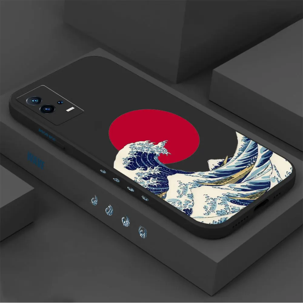 The Great Wave Off Kanagawa Phone Case For Xiaomi POCO M6 M5 M4 M3 X6 X5 X4 X3 F5 F4 F3 NFC GT PRO Liquid Silicone Case Funda