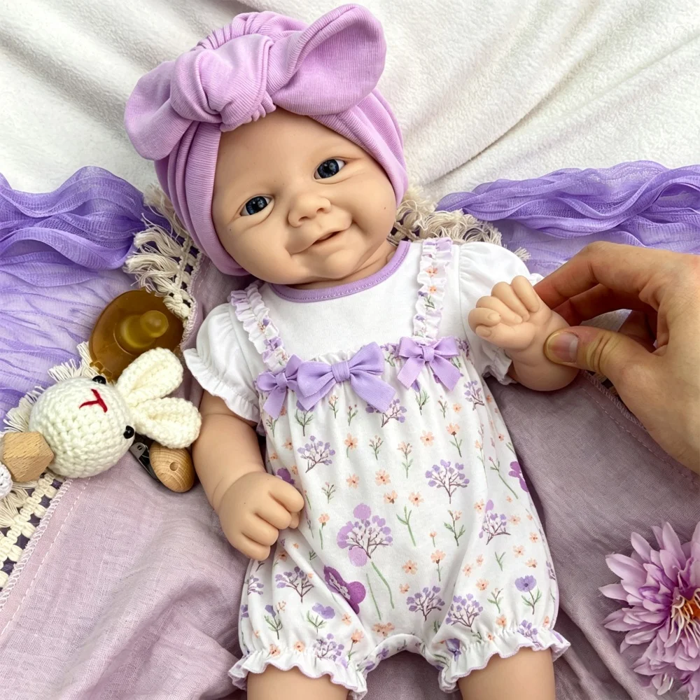 Lifelike 43cm Vivienne Full Silicone Reborn Doll Flexible Realistic Model Anatomically Correct for Teaching Display