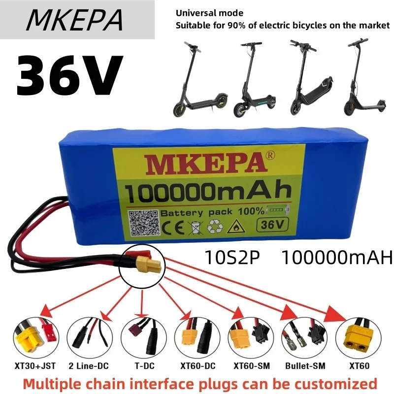 

36V 100000mAh 10S2P 36V electric scooter 18650 battery lithium electric scooter 500W electric scooter battery 36V 10S2P battery