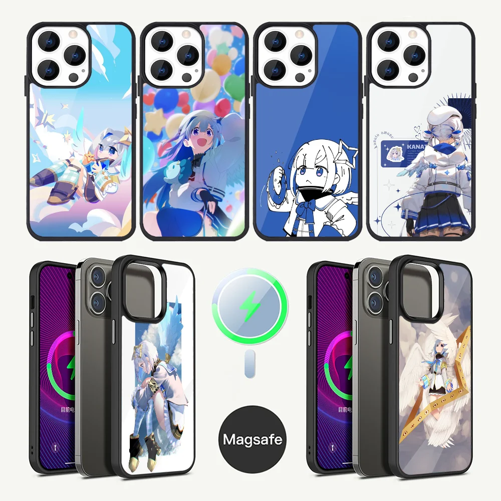 Amane Kanata Hololive Phone Case For iPhone 16,15,14,13,12,11,Plus,Pro,Max Mini Magsafe Magnetic Wireless Charging