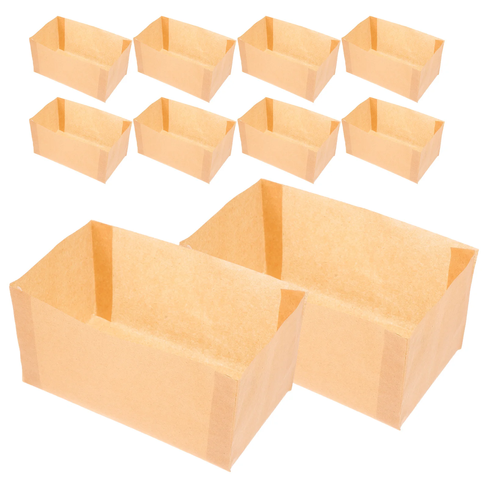 

50 Pcs Loaf Pan Cake Mold Paper Bread Nonstick Liners Cupcake Papers Baking for Oven Cups
