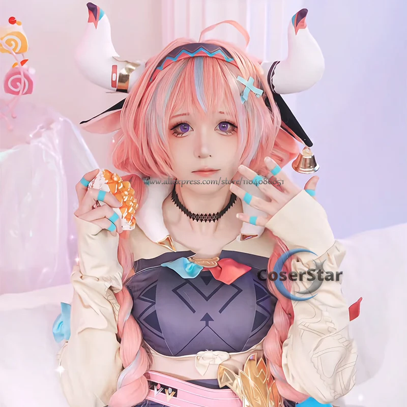 Game GenshinImpact Varesa Cosplay Costume Outfit VARESA Cosplay Dress Carnival Halloween Comic Animation Party Wig Shoes Suits image 2