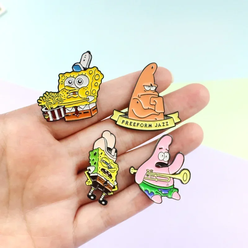 Brooch Enamel Pin Cute Funny Alloy Creative Cartoon Anime Badge Personality Clothing Accessories Girl Coat Lapel Pin Badges Gift