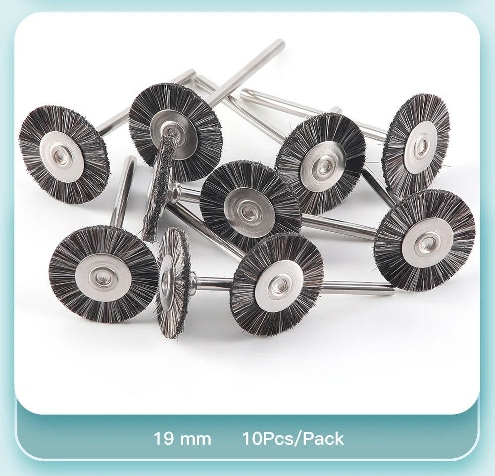 10 Stück Dental-Polierbürsten, weiß/grau, Ziegenhaar, 17/19/22/25 mm, extra weich, für Zahnarzt-Polierer mit niedriger Drehzahl – Detail 13