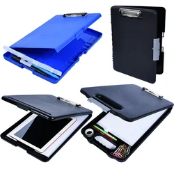 A4 Plastic Storage Clipboard File Box Case Document File Folder Clipboard Office Drop Shipping