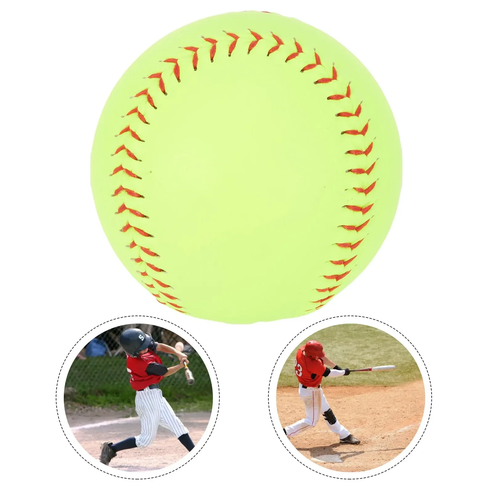

1pc 12 Inch Softball PVC Cork Sport Practice Softball Tiled Seams Unmarked Training Ball Baseball For Personalization Collection