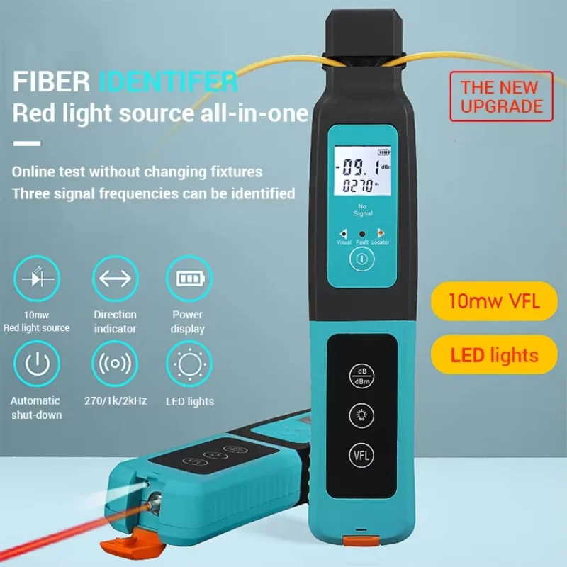 2026  Mini Handheld Fiber Optical Identifier Cable Tester with Fiber Visual Fault Locator Fiber Identifier