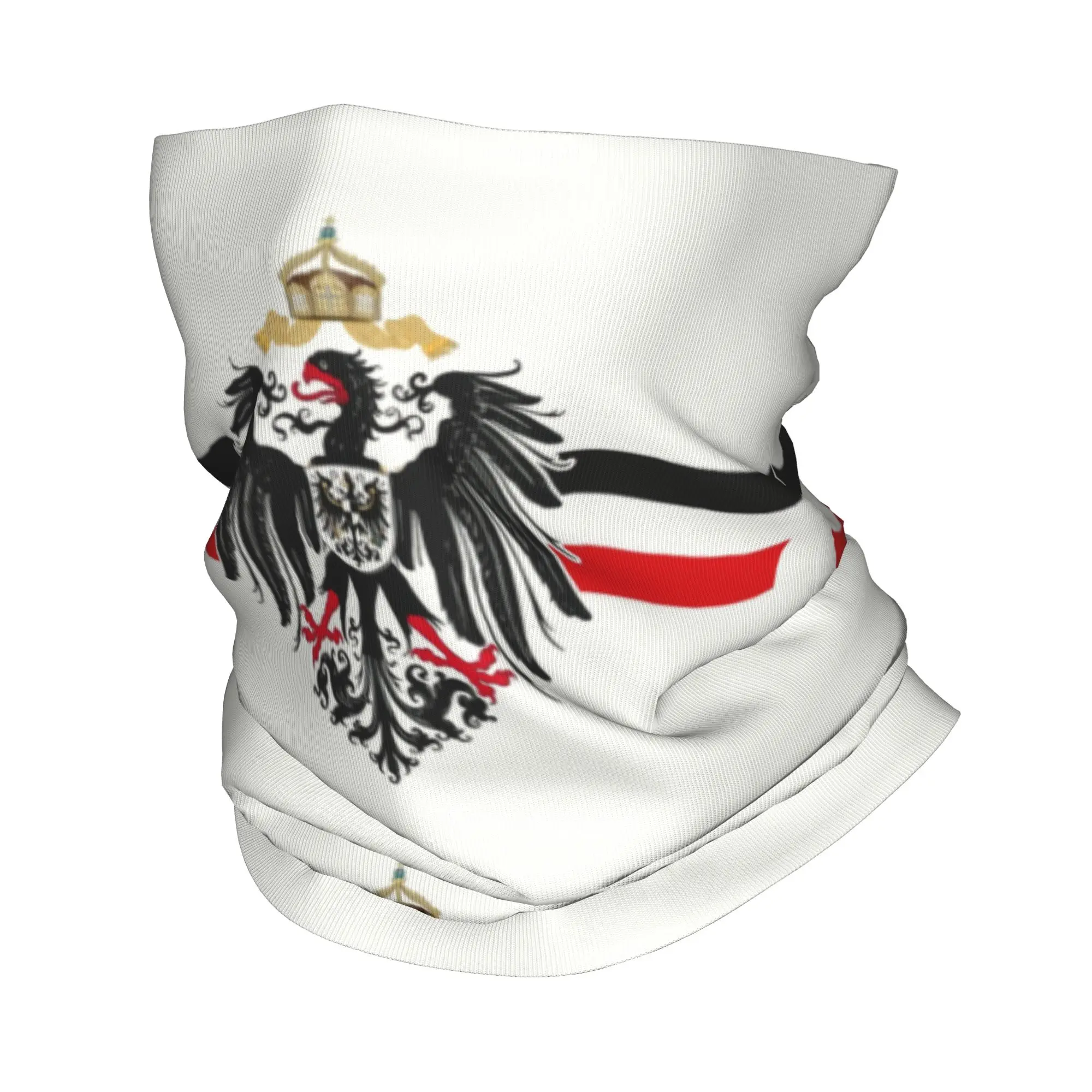 Polaina de cuello con bandera del Imperio de los Alemanes personalizada, protección facial UV para hombres y mujeres, escudo de armas de águila Imperial de invierno, bufanda Bandana para ciclismo