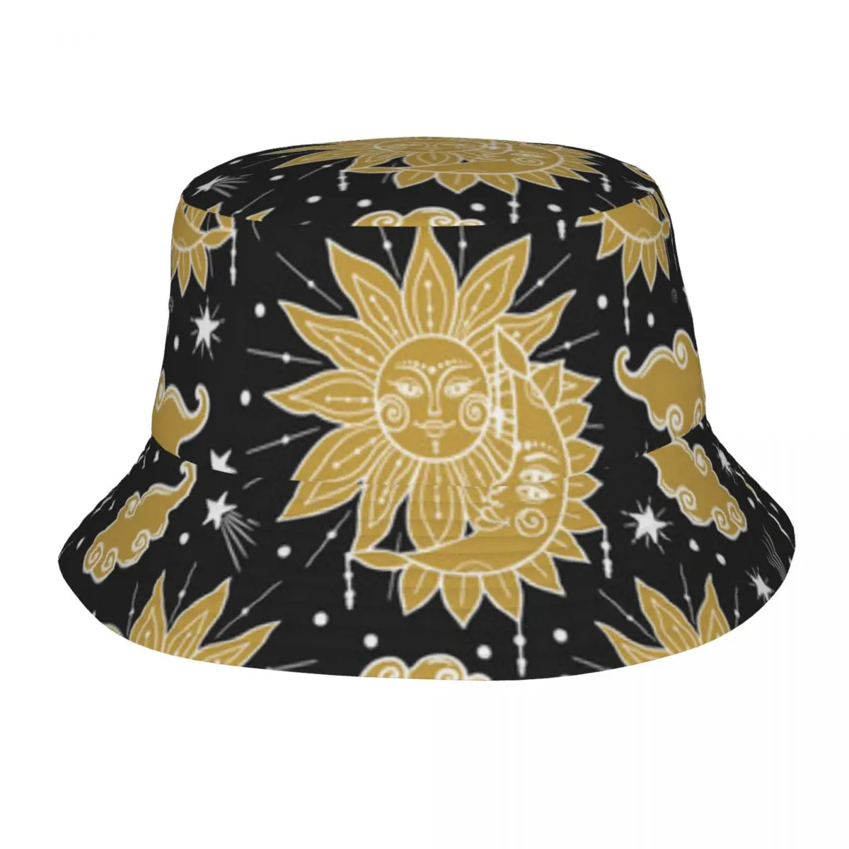 Celestial Space Universe Print Unisex Casual Sun Hat Bucket Bob Hip Hop Cap Fisherman Panama